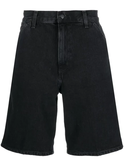 Джинсовые шорты-карго с нашивкой с логотипом Carhartt WIP black