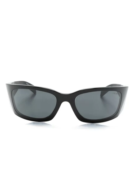 Солнцезащитные очки в прямоугольной оправе Prada Eyewear 0PRA19S black