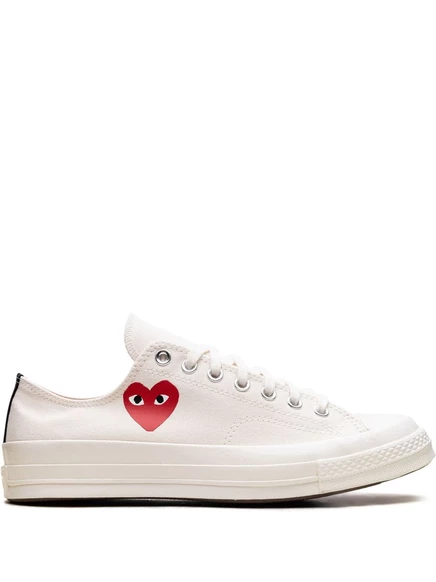Унисекс кеды Comme Des Garçons Play x Converse Chuck 70, молочно-белые