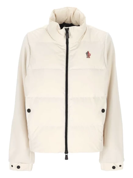 Женская стеганая куртка Moncler Grenoble Polartec, кремовая