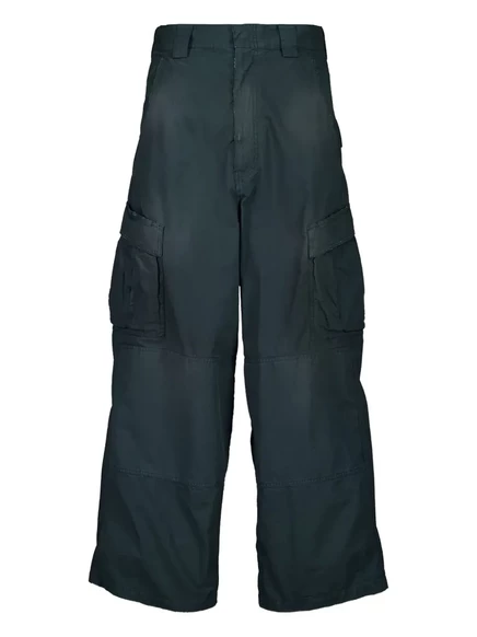 Мужские карго брюки Balenciaga из хлопка, зеленые