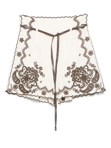 Шорты ZIMMERMANN Ascension neutrals