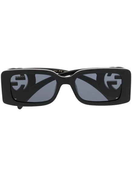Солнцезащитные очки в прямоугольной оправе Gucci Eyewear с блокировкой black
