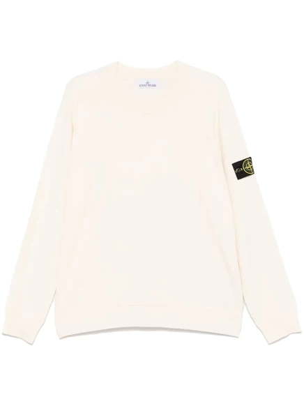 Мужской джемпер Stone Island с эмблемой Compass, бежевый