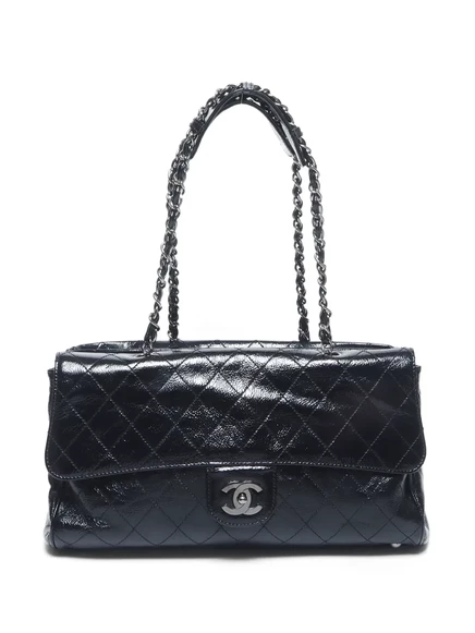Женская стеганая сумка на плечо CHANEL Pre-Owned 2005, черная