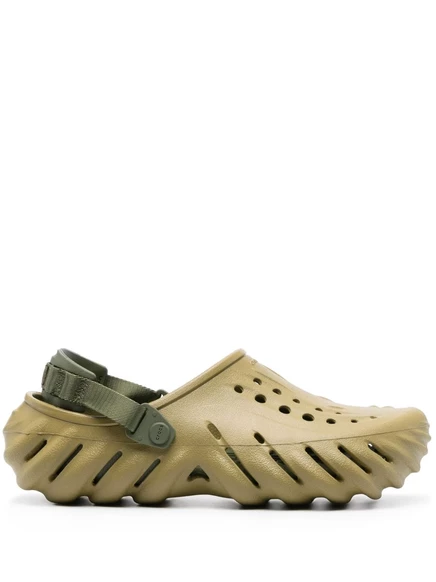 Мужские сабо Crocs Echo с перфорацией, зеленые