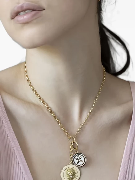 Подвеска Foundrae True Love Knot 18K, бриллиант 0,02 кт
