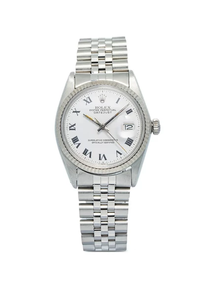 Мужские часы Rolex Datejust 36 мм с белым циферблатом