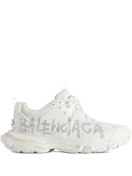 Кроссовки Balenciaga, покрытые лаком для ногтей white