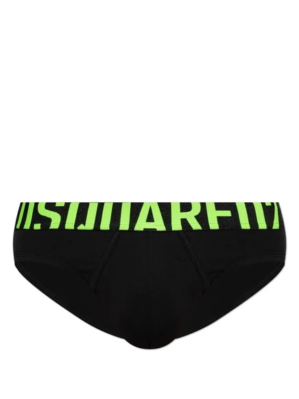 Мужские брифы DSquared2 с логотипом, черные