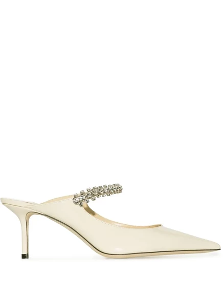 Женские мюли Jimmy Choo Bing 65 мм, белые
