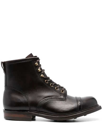 Мужские ботинки Ralph Lauren RRL Bowery шнурованные кожаные, коричневые