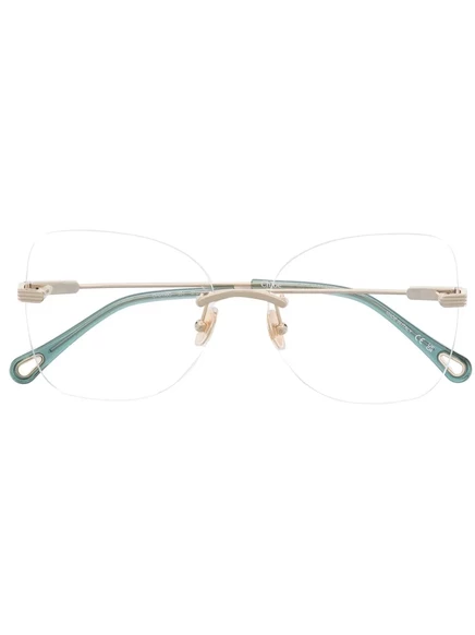 Оптические очки Chloé Eyewear cat-eye gold