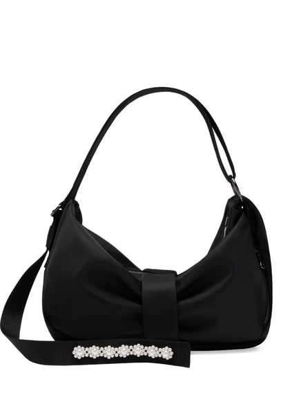 Сумка на плечо Simone Rocha Sling Bow, черная