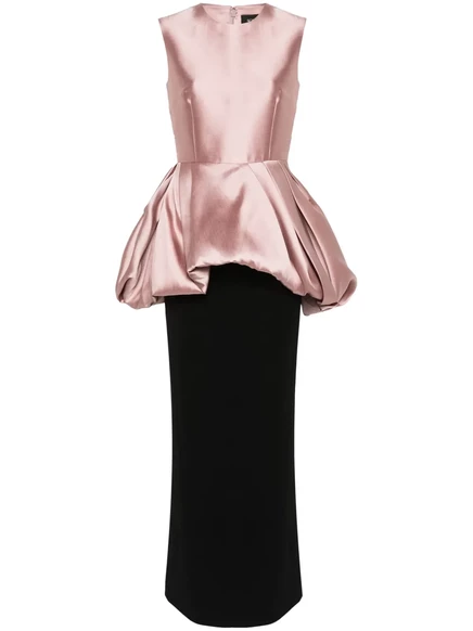 Платье с баской Solace London Emi  pink