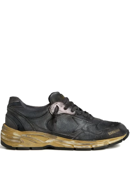 Мужские кроссовки Golden Goose Dad-Star кожаные, черные