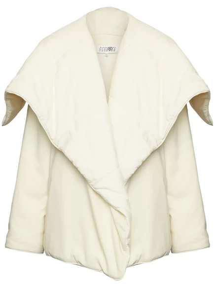Женская стеганая куртка MM6 Maison Margiela, бежевая