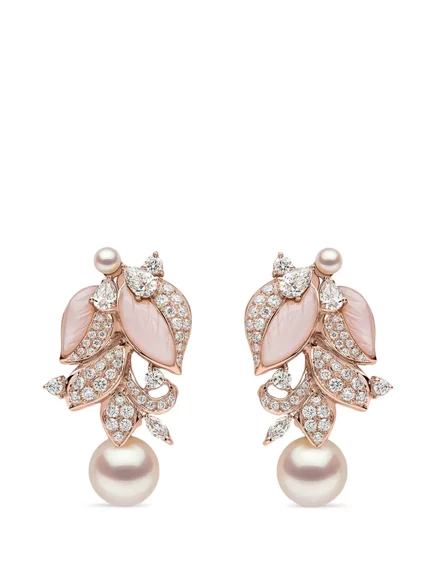 Серьги Yoko London Cleopatra с жемчугом, розовые