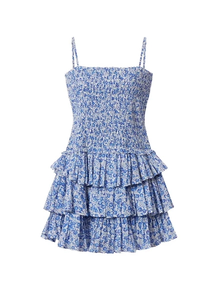 Женское платье MARANT TOILE Elodie, цветочное, синее