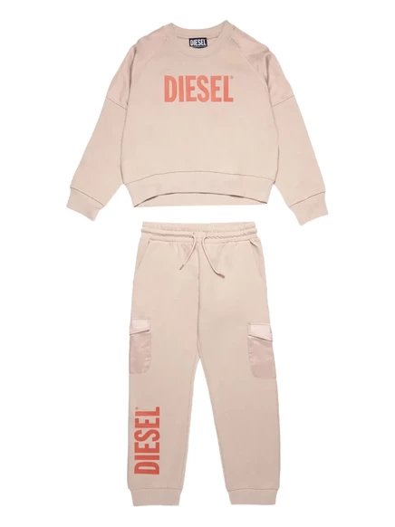 Комплект спортивного костюма с логотипом Diesel Kids cargo neutrals