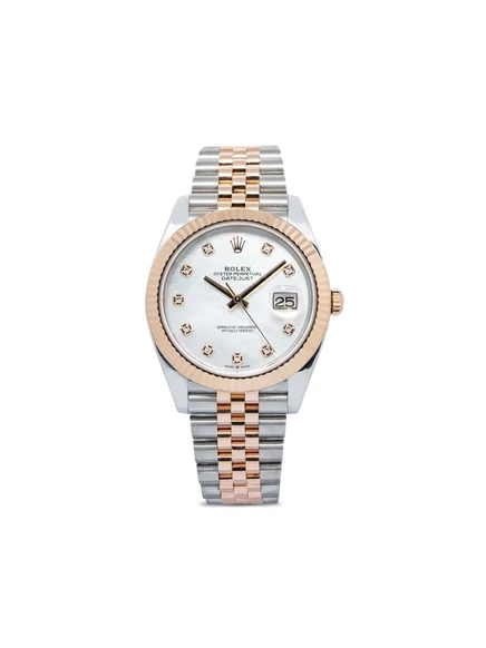 Мужские часы Rolex Datejust 41 мм сталь/розовое золото, перламутр