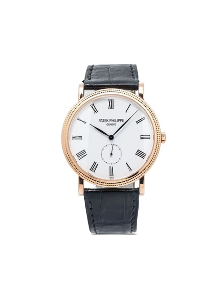 Мужские часы Patek Philippe Calatrava 36 мм 18К, белые