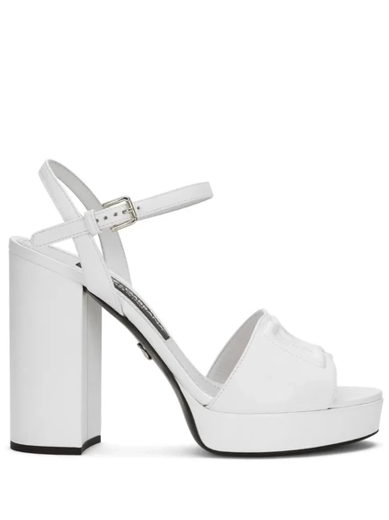 Босоножки на платформе Keira Dolce & Gabbana 85 мм  white