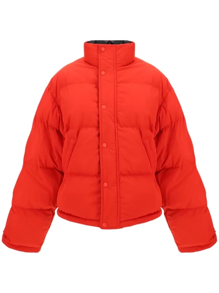 Женский пуховик Balenciaga двусторонний, красный