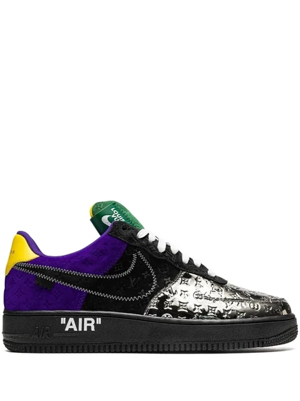 Унисекс кеды Nike Air Force 1 Low, черно-фиолетовые