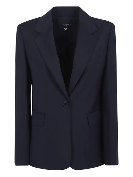 Женский блейзер Weekend Max Mara Lamine шерстяной, синий