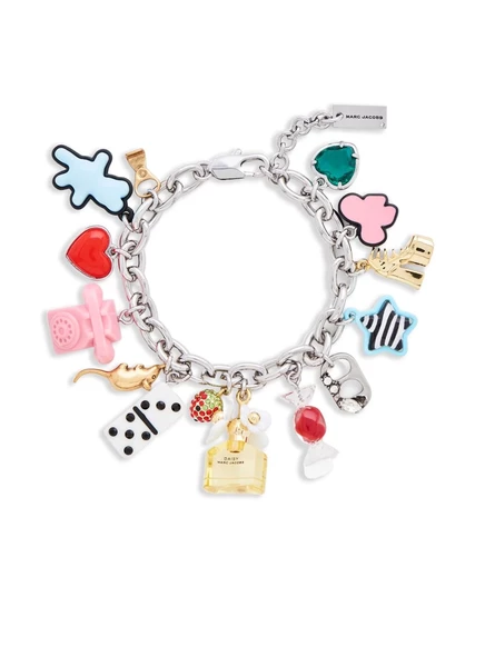 Женский браслет Marc Jacobs Sticker Statement, серебристый