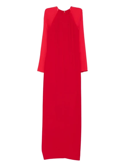 Макси-платье Alberta Ferretti Cardy с длинным рукавом red