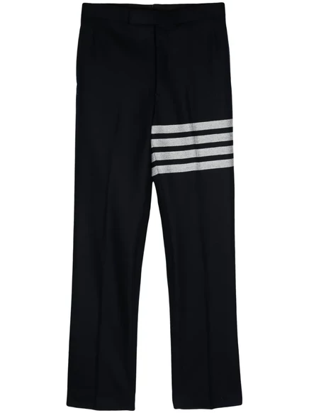 Мужские брюки Thom Browne 4-Bar низкой посадки, синие