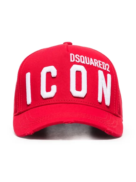Мужская бейсболка DSquared2 Icon с вышивкой, красная