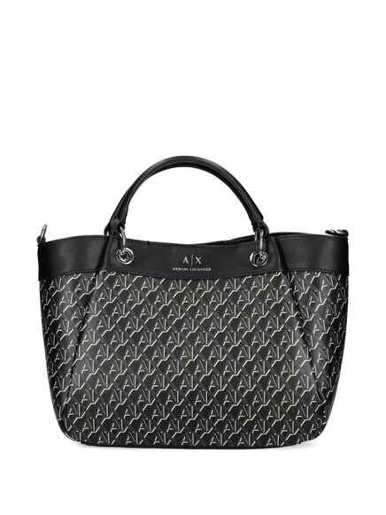 Женская сумка-тоут Armani Exchange с логотипом, черная
