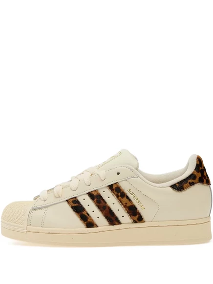 кроссовки adidas Superstar с леопардовым принтом white