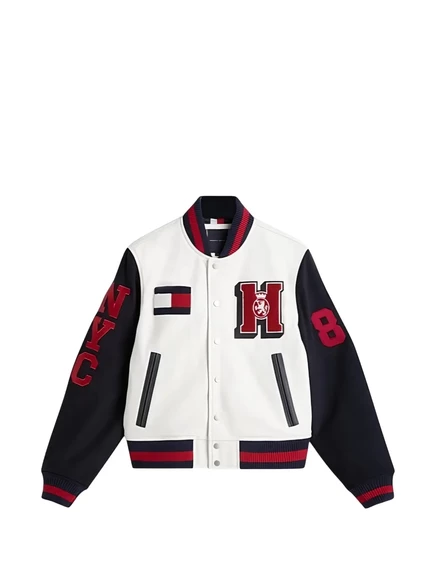 Мужская кожаная куртка Tommy Hilfiger, белая