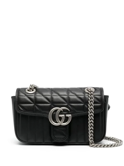 Маленькая сумка через плечо Gucci GG Marmont black