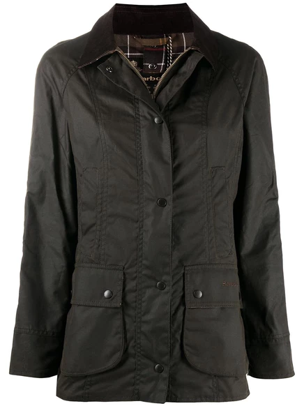 Куртка из воскового хлопка Barbour Beadnell green