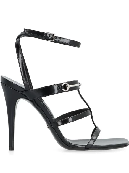 Женские босоножки Gucci Horsebit 105 мм, черные