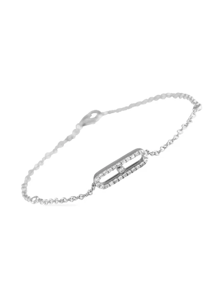 Женский браслет LB Exclusive 14K бриллианты 0,3 ct, серебро