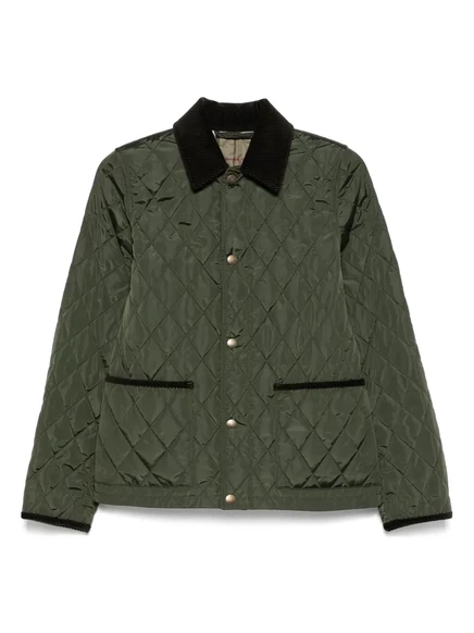 Стеганый жакет Burberry green