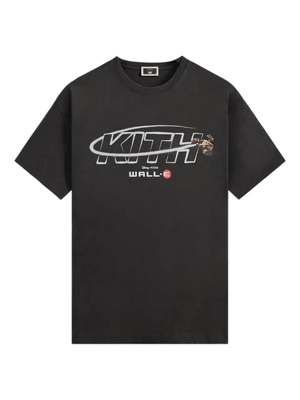 Мужская футболка KITH x Disney Pixar WALL‑E Orbit, черная