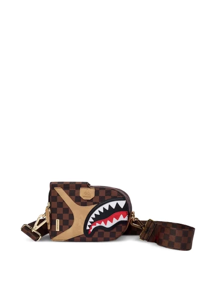 Рюкзак Sprayground Hennyville с акулой, коричневый