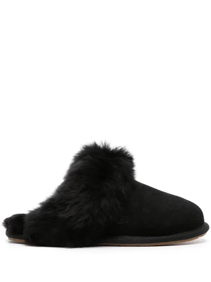Женские тапочки Ugg Scuff Sis из овчины, черные