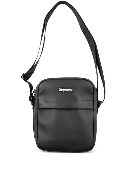Мужская сумка-почтальонка Supreme, черная
