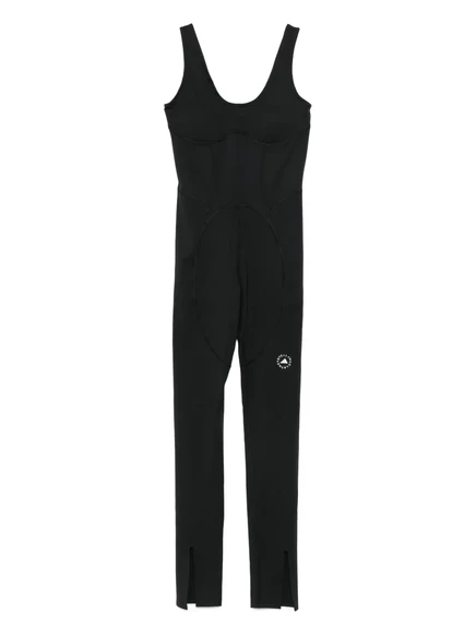 Женский комбинезон Adidas by Stella McCartney с разрезами, черный