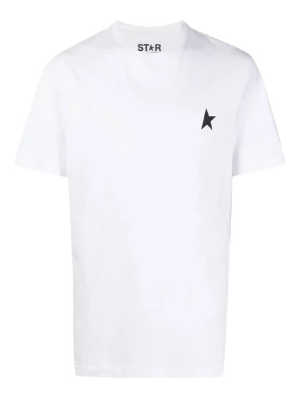 Футболка с логотипом Golden Goose One Star с коротким рукавом white