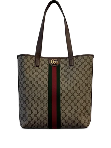 Мужская сумка-тоут Gucci Ophidia среднего размера, бежевая