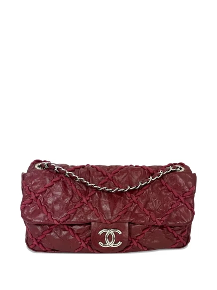 Женская сумка через плечо CHANEL Pre-Owned с клапаном, красная